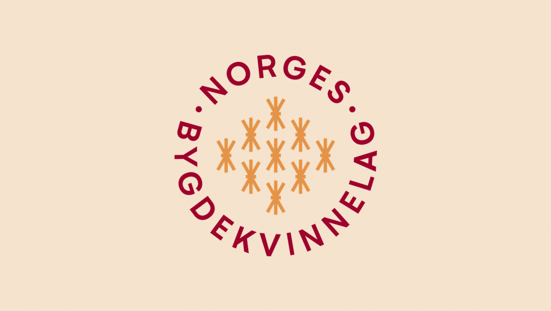Norges Bygdekvinnelags logo på lys bakgrunn