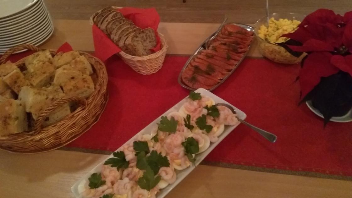 Servering på julemøte