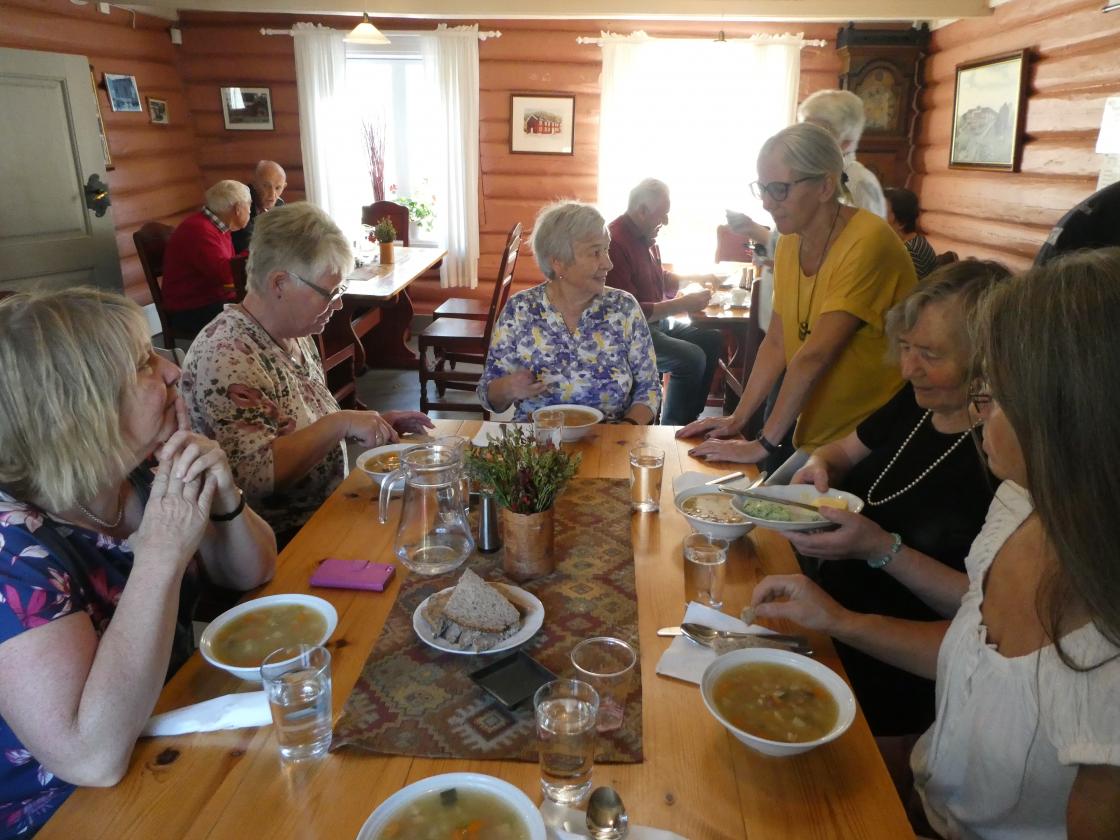 Kjøttsuppe med erter og byggryn
