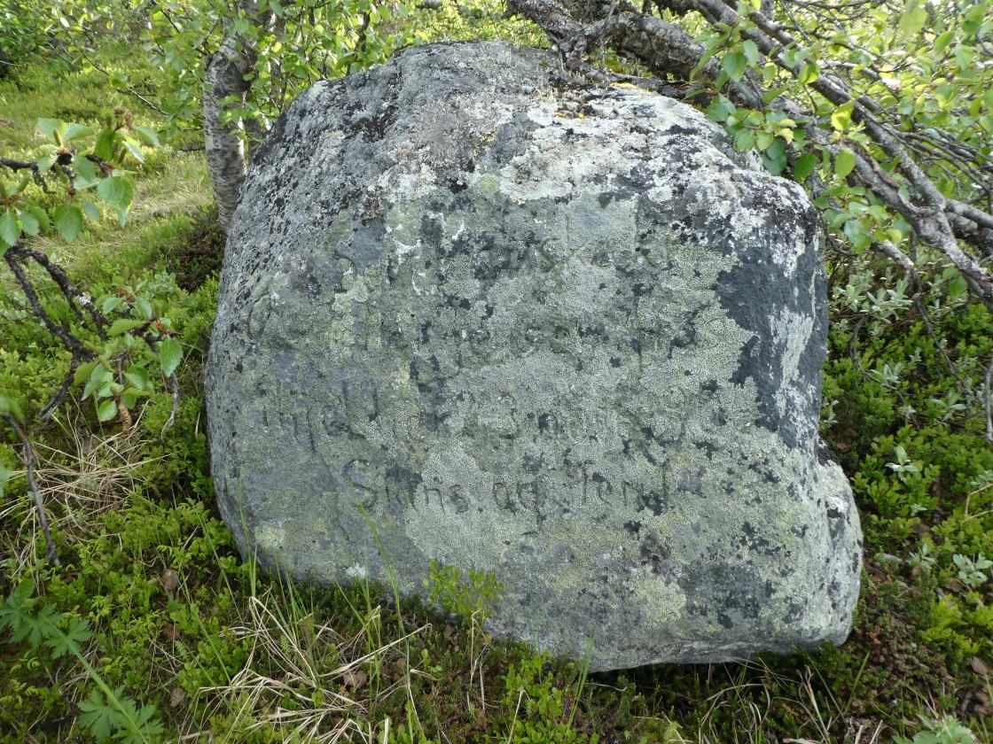 Steinen der Danske krigeren ble funnet.