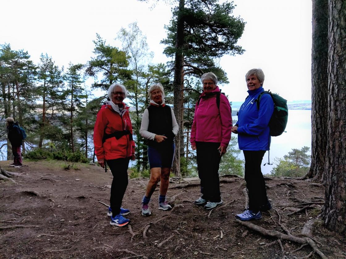 Ryggen mot Mjøsa og stupet..