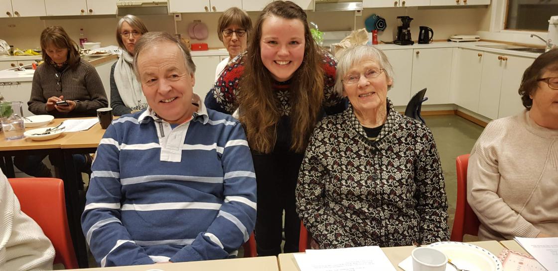 tre generasjonar av familien Bjørgum