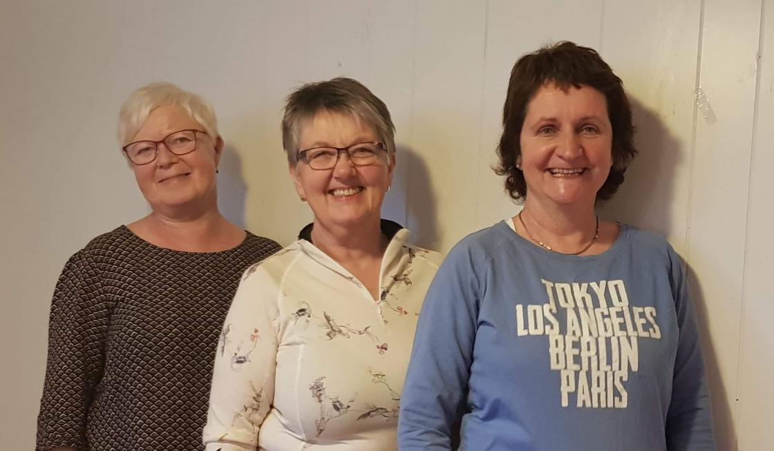 bakeinstruktørar i Vossakling: Olaug Folkedal, Signe Helgaset Røthe og Liv Spilde  foto: Aud-Marit Netteland