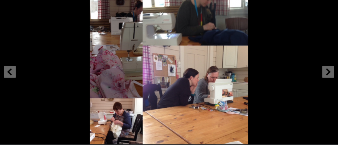 Veldig artig med kurs i søm med symaskin . Hyggelig med unge og spreke deltagere. Flotte skjørt ble produsert på en helg .