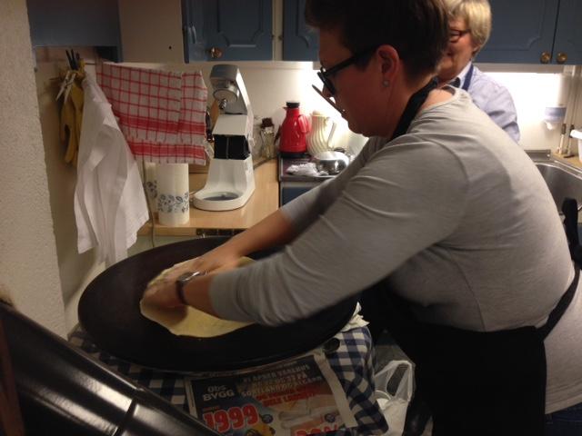 Ikke noe problem å steke når takka er stor nok