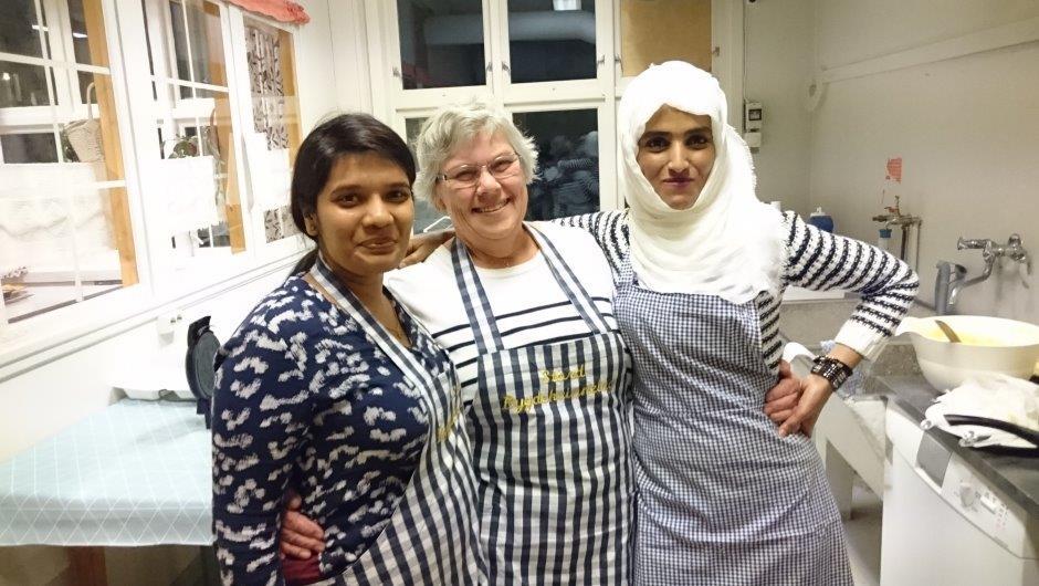 Og jammen har vi hatt det mye morsomt også. Foto: Stord Bygdekvinnelag.