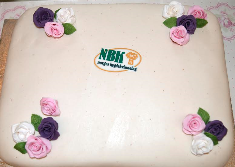 Jubileumskake. Foto: Bjørg Strømme.