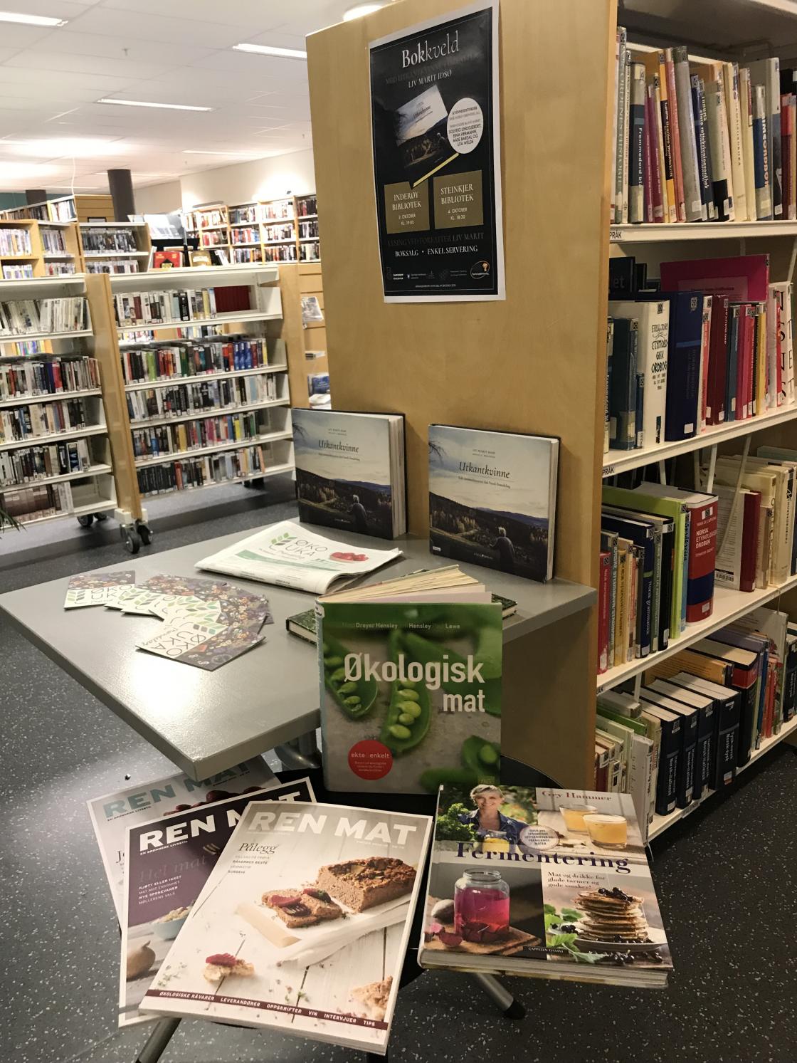 Utstilling på biblioteket om øko-uka