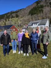 Ei gruppe kvinner på Fykse, ute