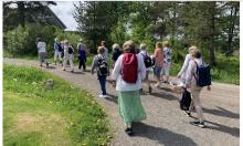 Sommer og sol på vandring i Vidaråsen landsby