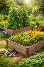 pallekarmer med planter