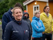 Ordfører Yvonne Wold i Rauma deltok på totalberedskapskurs i Møre og Romsdal. Foto: Roar Strøm/NRK.