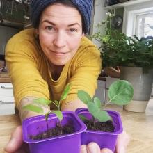 Ingvild Stomsvik er i god gang med vårforberedelsene