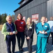 Karin Grimsrud, Anne M. Haugerud, Trude S. Andersen og Marit Solli var tilstede