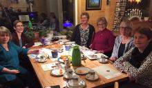 Styret i Ramnes bygdekvinnelag har besøk av leder i Vestfold bygdekvinnelag