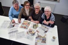 F.v. Astri M. Haukvik, Laila Glittenberg Moen, Vera Tinnes Solaas og Randi Brøndahl. Foto: Jens Marius Hammer, Telen