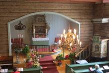 Hillestad kirke pyntet i takknemlighet over markens grøde