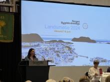 Monica Moldvær ønsker oss velkommen til Ålesund